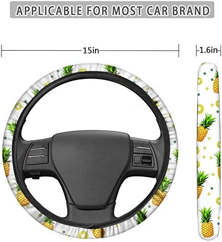 ORGYPET Fashion Gift Car Steering Wheel Cover Anti Slip and Sweat Absorption Auto Car Wrap Cover for Women Girls Frends Blue Sea Turtle Printed