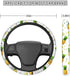 ORGYPET Fashion Steering Wheel Cover Auto Car Steering Wheel Cover Universal Comfortable Driving for Girls Women Frends Blue Butterfly Print