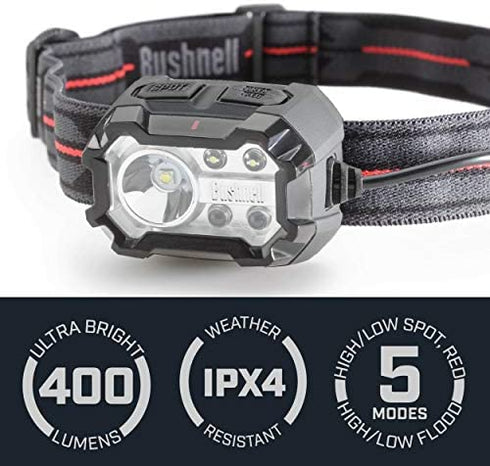 Bushnell PRO Rechargeable 400L Multi-Color Headlamp