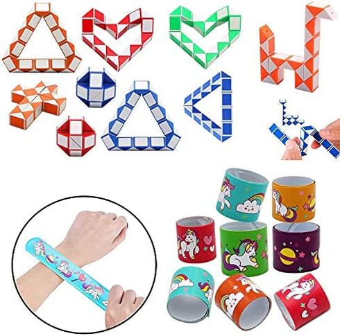 Bestkiy 44 Pack Party Favor for Kids Goodie Bag Fillers,Bulk Toys Teens,Birthday Favors Assortment,Carnival Prizes Boys Girls,Pinata Stuffers Classroom Rewards Treasure Box Chest zhou-party-44Pc