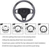 PZZ BEACH Hawaiian Steering Wheel Cover Universal Hibiscus Floral Print Vehicle Accessories for Women Girls