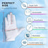 CHARMICS 5 Pairs White Cotton Gloves for Dry Hands, Moisturizing Gloves Overnight, 23cm / 9 Inch Eczema Gloves, Washable SPA Gloves, Premium White Gloves Women and Men