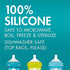 Boon, NURSH Reusable Silicone Replacement Pouch, Air-Free Feeding, Birth and up, 4 Ounce (Pack of 3)