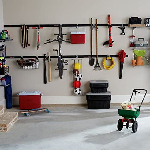 Rubbermaid FastTrack Compact Hook for Garage Organization, Soft Grip, Ideal For Cords, Ropes, Small Hoses, Camping Chairs