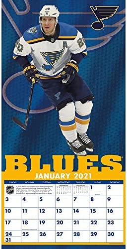 TURNER Sports St Louis Blues 2021 12X12 Team Wall Calendar (21998011955)
