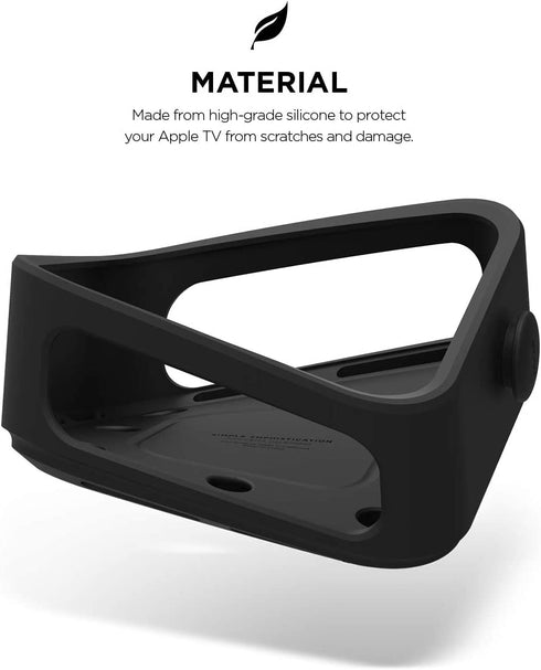 elago TV Wall Mount Compatible with Apple TV Mount, Compatible with Apple TV 4K / HD and All Models - Prevents overheating, Powerful Magnets, Premium Silicone