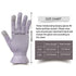MIG4U Moisturizing Beauty Gloves Touchscreen Overnight Sleeping Glove for Women Dry Hands, Nighttime Lotion, Eczema, SPA, Cosmetic Treatment, Grey Purple 1 Pairs Size l/XL