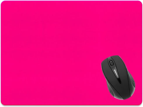 Extra Large (X-Large) Size Non-Slip Rectangle Mousepad, FINCIBO Solid Hot Pink Mouse Pad for Home, Office and Gaming Desk