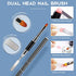 Morovan Slip Solution Poly Gel 2.5oz Nail Extension Gel Slip Solution Anti-stick Gel Solution Liquid With Brush Nail Tips Clips Crystal Cup for Poly Nail Gel Nail Art Kit Easy DIY