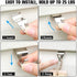 Aminigram Vinyl Siding Hooks for Hanging (12 Pack), No Hole Needed Stainless Steel Vinyl Siding Hanger Clips, Low Profile Damage-Free Design, Reusable