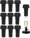 10 Pack Standard On/Off Replacement Light Lamp Turn Switch Knobs with Storage Case