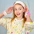 FROG SAC Spa Headband for Washing Face and Matching Wristbands, Teen Girls Fuzzy Skincare Headbands, Kids Soft Facial Makeup Head Band, Shower Skin Care Girl Hair Sleepover Party Supplies (Tie Dye)
