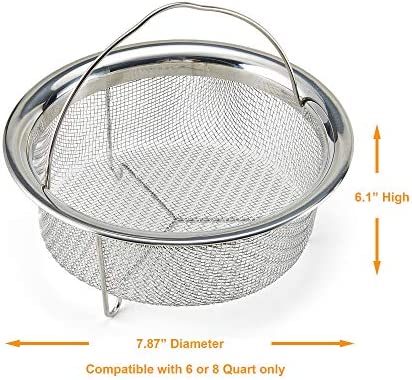 Instant Pot Small Official Mesh Steamer Basket, Stainless Steel