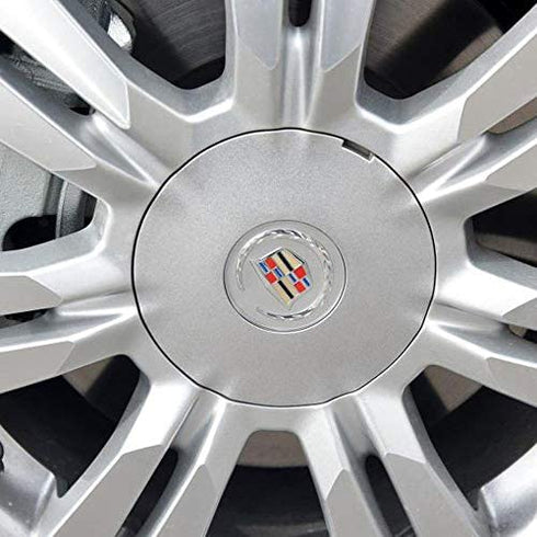 CARCC CD001 Wheel Center Hub Caps, 18 inch Center Cap Wheel Rim Cover Hub Cap for Cadillac SRX 2010-2016 (Silver)