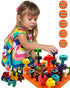Skoolzy Montessori Toys for 1+ Year Old Girl Gifts. Christmas Sorting Toddler Toys. Boy Sensory Stacking Fine Motor Skills Educational Building Blocks. Toddlers Age 2 3 4 32pc Peg Kids Learning Games