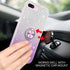 BENTOBEN iPhone 8 Plus Case, iPhone 7 Plus Case, Sparkly Glitter Slim Phone Case with 360° Ring Holder Kickstand Car Mount Supported Dual Layer Protective Cover for iPhone 8 Plus/iPhone 7 Plus, Purple