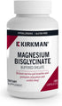 Kirkman - Magnesium Glycinate Buffered Chelate - 180 Capsules - Relaxes Nerves & Muscles - Promotes Restful Sleep - Hypoallergenic