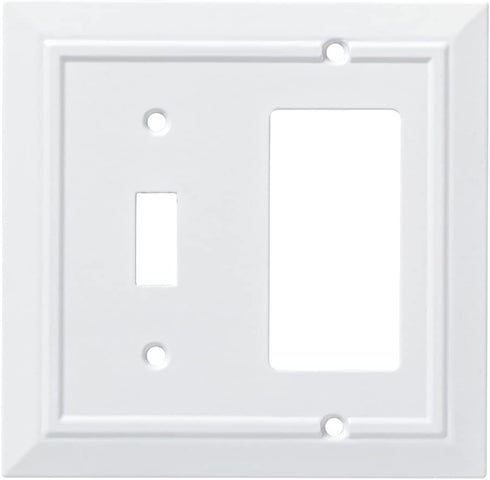 Franklin Brass W35246-PW-C Classic Architecture Switch/Decorator Wall Plate/Switch Plate/Cover, White