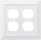 Franklin Brass W35247-PW-C Classic Architecture Double Duplex Wall Plate/Switch Plate/Cover, White