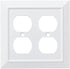 Franklin Brass W35247-PW-C Classic Architecture Double Duplex Wall Plate/Switch Plate/Cover, White