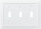 Franklin Brass W35249-PW-C Classic Architecture Triple Switch Wall Plate/Switch Plate/Cover, White, Single