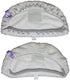 Bissell Microfiber Power Steamer Mop Pad Fits 1940A, 1940Q, 1940T, 1940W, 19402, 19404,19408, 1440 Series, by AI-Vacuum (4),White