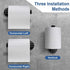 Kulemax Matte Black Toilet Paper Holder, Premium Bathroom Toilet Paper Holder Wall Mount, Stainless Steel Tissue Roll Holder for Bathroom Kitchen Washroom, 5 Inch SUS 304 Toilet Paper Roll Holder