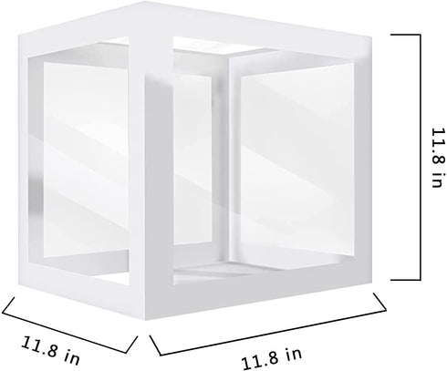 Baby Boxes for Baby Shower with 30 Letters(A-Z+BABY),Baby Shower Decorations Transparent Balloon Boxes Backdrop Baby Blocks for Baby Boy or Girl Shower 1st Birthday,Bridal Shower, Gender Reveal