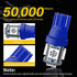 Qasim 194 Led Bulb Blue, T10 W5W 2825 158 192 168 194 Wedge 5-SMD 5050 Ultra Blue LED Light bulb Car Interior Lights 12V DC (Pack of 10)