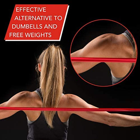 THERABAND Resistance Bands Set, Professional Non-Latex Elastic Band For Upper & Lower Body Exercise, Strength Training without Weights, Physical Therapy, Pilates, Rehab, Yellow & Red & Green, Beginner