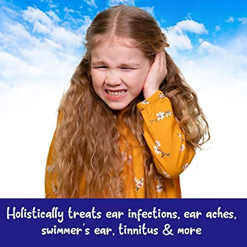 Natrulo Natural Ear Drops for Kids Ear Infection Treatment – Organic Children Ear Oil Drops Relieves Ear Aches, Itchy Ears, Infections, Swimmer's Ear, & Loosens Wax – Kids Safe, Made in USA