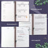 JUBTIC Hardcover Address Book with Alphabetical Tabs, Spiral Bound Address Book with Refillable Pages Medium Telephone book incl. Address, Password, Contact, Tel, Email, Important Date for Home Office