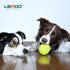 LaRoo Squeaky Dog Ball Toy, Durable Natural Rubber Squeaker Ball Floating Throwing Training, Teeth Cleaning Chew Toy for Pet Small Medium Large Dogs (6.5cm Green)