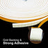 fowong White Weather Stripping 49.5 Feet, 1/4 Inch Wide X 1/8 Inch Thick, Window Seal High Density Foam Sealing Strip Adhesive Foam Gasket Tape for Door Insulation, 16.5 Ft x 3 Rolls Each