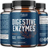 Pure Digestive Enzyme Capsules with Lipase Amylase Protease - Aids Digestive System Natural Immune System Booster - Breaks Down Carbohydrates Reduce Bloating Gas Digestive Enzymes Pills