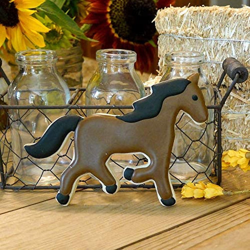 Sweet Cookie Crumbs Farm Animal Cookie Cutter, Stainless Steel (Horse)