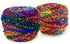 Revolution Fibers Recycled Sari Silk Yarn, Multi-Color Pure Silk Yarn, Made from Handspun Used Sari Fabric Ribbon Scraps, Rainbow Yarn for Knitting, Weaving & Crocheting 100 Grams per Ball (1-Pack)
