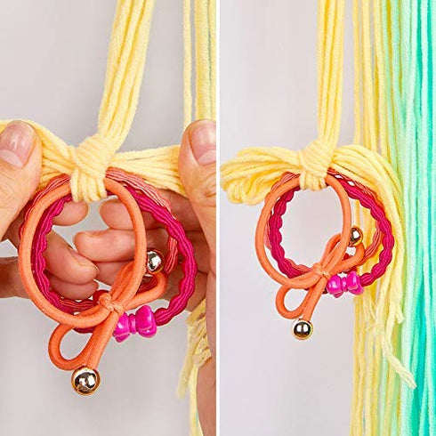 Beinou Unicorn Hair Clips Holder Rainbow Yarn Tassels Hair Bows Storage Shy Unicorn Face Headband Organizer Unicorn Theme Party Decorations