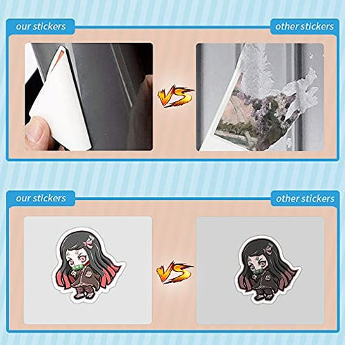 200Pcs Mixed Anime Stickers, Anime Cartoon Stickers for Laptop, Notebook Computer,Water Bottle,Luggage. Gifts for Kids, Men, Women,Teens, Adults