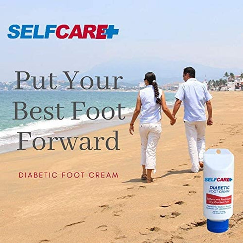 Diabetic Foot Cream Revitalize Cracked Feet & Promote Circulation. Leaves Hands Legs & Body Smooth Patented Lotion, 5 oz