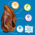 Jack&Pup Whole Pig Ears for Dogs - Extra Thick Large Pigs Ears - Premium Dog Pig Ear Treats - Natural Dog Pork Chews; Excellent Rawhide Alternative (Whole Pig Ears - (8 Pack)