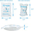 Ice Pack for Shipping Frozen Food Ice Pack for Lunch Box Bags Cooler Dry Pack Ice Cells Auto Water Absorption, Leakproof, Reusable, Transport Perishables, Long Lasting Cold Pack-25 Packs, 5.5"x 3.9"