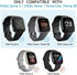 6 Pack Sport Bands Compatible with Fitbit Versa 2 / Fitbit Versa / Versa Lite / Versa SE, Classic Soft Silicone Replacement Wristbands for Fitbit Versa Smart Watch Women Men (6 Pack A, Large)