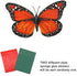 AQUEENLY Monarch Butterfly Decorations, 4.72'' Orange Premium Artificial Monarch Butterfly to Decorate for Craft, Home, Wall, Wedding, Party (12 Pcs)
