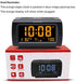 DreamSky Alarm Clock Radio for Bedroom - FM Radio Clock with Battery Backup, USB Charing Port, 1.2 Inch Bold Digit 0%-100% Dimmer, Adjustable Alarm Volume, Temperature, Snooze, Sleep Timer, 12/24H