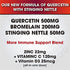 Quercetin with Vitamin C and Zinc - Quercetin 500mg - Quercetin with Bromelain - Zinc Quercetin - Stinging Nettle -120 Veggie Caps. Quercetin Supplements + Vitamin D3 (Non-GMO, Gluten-Free, Vegan)