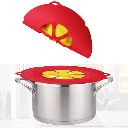 Pot Cover Spill Stopper Lid,2 Pcs,Boil Over Safeguard, Silicone Spill Stopper, Prevent Pot From Boiling Over, Multi-Function Kitchen Tool, (2, 11+10.24)