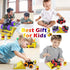 Monster Trucks Toys for Boys - Friction Powered 3-Pack Mini Push and Go Car Truck Playset for Boys Girls Toddler Aged 3 4 5 Year Old Gifts for Kids Birthday Christmas (Purple, Red, Orange, 3-Pack)