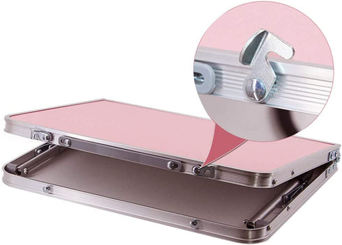 Foldable Laptop Table Lapdesk, Breakfast Bed Serving Tray, Portable Mini Picnic Desk
