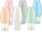 Portable Travel Bottles Set, Uerstar Leak Proof Squeezable Silicon Tubes Travel Size Toiletries Containers, TSA Carry On Approved Refillable Travel Accessories for Shampoo Liquids 6 Pack (3 fl. oz)